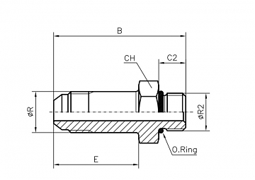 TN92-JIC 1.5/16"-1.5/8"-12UNF L-103