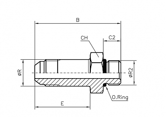 TN92-JIC 1.1/16"-3/4"-16UNF L-86