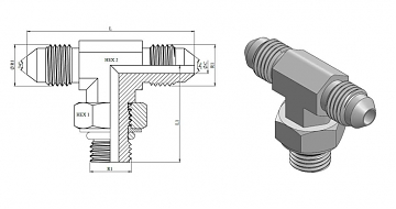 TN515-JIC 1.1/16"-3/4"-16UNF