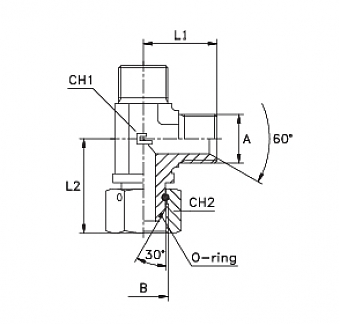 Тройник DKM M14x1,5 (Ш-Ш-Г)