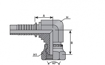 BSP 1/2"-14/90-08 DN12 (V) compact