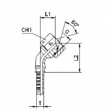 BSP 1/8"-28/45-04 DN6 (С) штифт. гайка (O-RING)