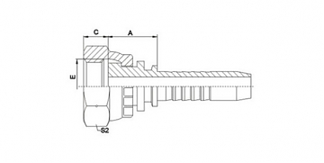 BSP 1"-11/0-16 DN25 (FLAT)