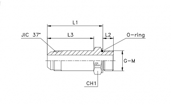 TN92GG-JIC 9/16"R3/8" L-59