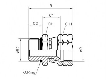 TN426-JIC 7/8"-3/4"-16UNF